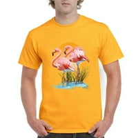 Normalno je dosadno - muške majice kratki rukav, do muškaraca veličine 5xl - flamingo
