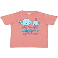 Inktastic moj yaya whale-y voli me poklon mališani dječaka ili majica mališana