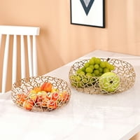 Sažetak Dizajn Snack Bowl Pokriveni željezni žičani žičani restorani ukrasna voćna ladica za dom