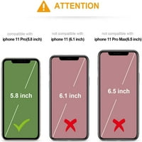 Eastjing iPhone Pro novčanik Nosilac kreditne kartice, vrhunska koža Kickstand Izdržljivi udarni zaštitni poklopac iPhone Pro