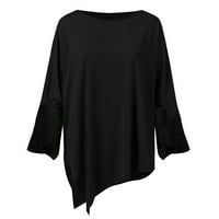 Ženske tuničke vrhove za gamaše košulje casual dugih rukava nepravilno pad pad labave bluze košulje
