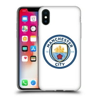 Dizajni za glavu službeno licencirani Manchester City Man City FC Badge Plain Potpuna futrola mekane