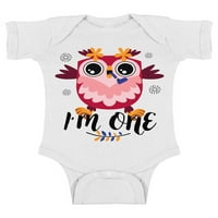 Rođendanske odjeće za mjesecima - slatka dječja dječačka majica za bebe - Little sova Romper