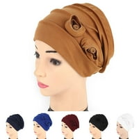 LUDLZ Ženske turske cvjetne kapice Vintage Beanie Headscarf elastična šešir za glavu