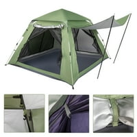 240 * 240 * Proljeće brzo otvoreno četverosobno porodični šator kampiranje šator zelene boje