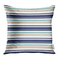Bež umjetnički apstraktni prugasti s obojenim paralelnim prugama šarenih pastelnih plavih jastuka