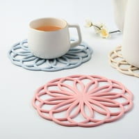 Mats silikonske čaše Šareni plasmani za stola protiv klizanja kafe coaster jastuk placemat jastučići