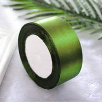 Fdelink poklon za omotavanje 25YD satenske vrpce Multi craft venčani materijal cvjetna tkanina stranka zelena