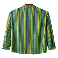 Bomotoo muške košulje dugih rukava gumb down bluze casual tunika košulja c l