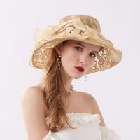 Vrtlarstvo vizir Žene Ljetna haljina šešir široki list cvijet mladenke za tuširanje šešira sunčeva šešir