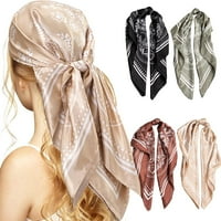 Šal za žene za žene, 35 Satin kvadratni šalovi za kosu svile poput šalca bandana za vezanje kose noću