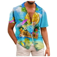 Ljetni trendi čišćenje muški košulje Ljeto Novo muško tiskovina Slim Fit Majica Velika modna majica