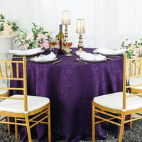 Vjenčanje posteljina Inc. 120 okrugli damask jacquard poliester stolcloth pokrov stol postrojenja -