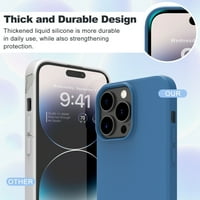 Za iPhone plus silikonsku futrolu otporna na udarcu, plava, plava