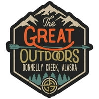 Donnelly Creek Aljaska Veliki na otvorenom dizajniraju naljepnicu vinilne naljepnice
