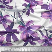 Siamoi Crepe svilena tkanina odlazi i divlja cvijeća tiskane tkanine sa širokim dvorištem