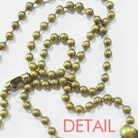 Tajland žuta zaštitna ogrlica s štitnikom vintage lančana zbirka na nakitu