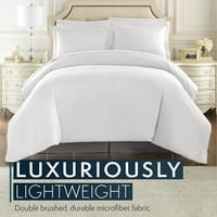 Omotajte oko kreveta svijetlo siva tromjesečna veličina krojana pad, meka dvostruko četkani premium