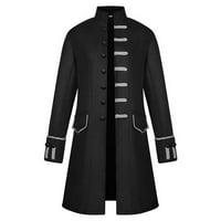 Bazyrey muški kaputi zimski prodaja Hallowee topla vintage jakna za rezanje kaputa za obnovče dugmad