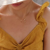 Ženska ogrlica sa ogrlicama od dahtavih privjeska za djevojčice prilagodljivi lančani nakit