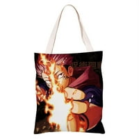 Jujutsu Kaisen Anime pamučna platna torba, rođendanski poklon, retro estetska, torba za višekratnu upotrebu