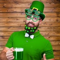 Tietoc sv. Patrick-ove ukrasne čaše za ukrašavanje Creative Irish Festival Green Hat naočale poklon