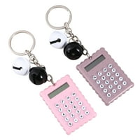 Mini ključ kalkulator u obliku prstena Elektronski kalkulator Prijenosni kalkulator za dječji studentski test (Bell, slučajni colo