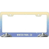 Zimski park Colorado Ski snowboard Zimske avanture Metalna licenčna ploča okvir