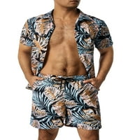 GENUISKIDS muške havajske majice Outfits Fashion tiskani gumb dolje kratka rukava Summer Beach Hots
