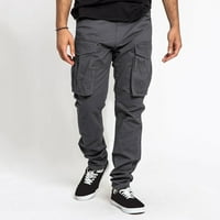 Virmaxy radne pantalone za muškarce tanke solidne boje ravno hlače na otvorenom sportski planinari planinarski