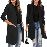 Dugo sa džepnim rovom dugačkim vinskim jaknom kardigan kaput kaput kaput Ženska vuna ženska jakna