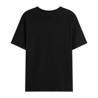 CLlios muns grafički tee casual 3d print košulje Redovna fit kratki rukav Top Crewneck Fitness Gym majice