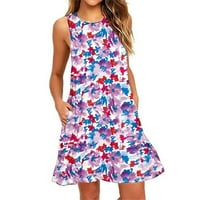 ErSazi ljetne haljine za žene plaža cvjetna masirt sundress casud džepovi Boho tenis haljina za tenis