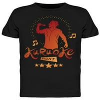 Majica za noćni majica karaoke-majica -image by shutterstock Men majica, muško x-velika