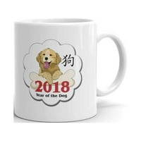 Kineska nova godina psa kafe čaj keramičke šolje uredski kupac poklon oz