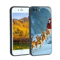 Kompatibilan sa iPhone Plus telefonom, Božićnim silikonskim zaštitom za teen Girl Boy Case za iPhone Plus