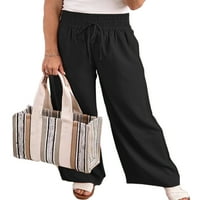 Glonme Ženski elastični struk Ležerne prilike zavoja za zavoj na plaži Loungewear čipkajte svakodnevne