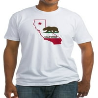 Cafepress - Cali State W bear majica - ugrađena majica, vintage fit mekani pamučni tee