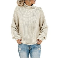 Džemper za žene Ležerne prilike Ležerne prilike dugih rukava, pulover s visokim vratom Pumpe u pulover