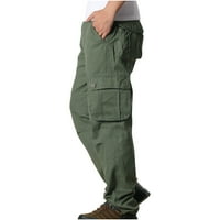OZMMYAN muške teretne hlače modni casual tanki više džep ravno hlače na otvorenom napad hlače Sportske