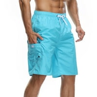 Hlače Ljetne muške hlače za plažu surfanje Hlače Muške čvrste velike gaćice Labave kratke hlače plave