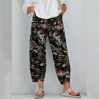 Teretne pantalone za žensko odobrenje ispod 20 dolara, plus veličina Ležerne prilike sa labavim pamučnim