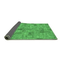 Ahgly Company Zatvoreni pravokutnik patchwork smaragdno zeleni prijelazni prostirke, 8 '10'