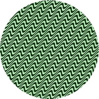 Ahgly Company u zatvorenom okruglom uzorkovima svijetlo zelene prostirke, 4 '
