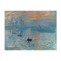Posterazzi balmmt impresion Sunrise Poster Print by Claude Monet - In