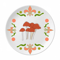 Crtani filmska linija Ilustracija uzorak cvijeća keramika ploča tanga posuđe za večeru