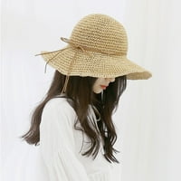 Ouneed Women Fashion Cool slamka Šeširi na otvorenom putnička plaža šešir za sunčanje
