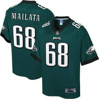 NFL_ PRO Line muške Jordan Mairata Midnight Green Philadelphia Eagles_ Big & Visoki dres igrača