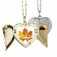 London Outline Maple Jesen Angel ogrlica od zlata Par