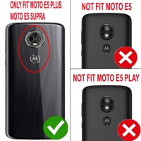 Kućište Moto E Plus, Moto E Supra Case, sa [Permium HD ekran zaštitnika], Utjecaj za zaštitu od teških